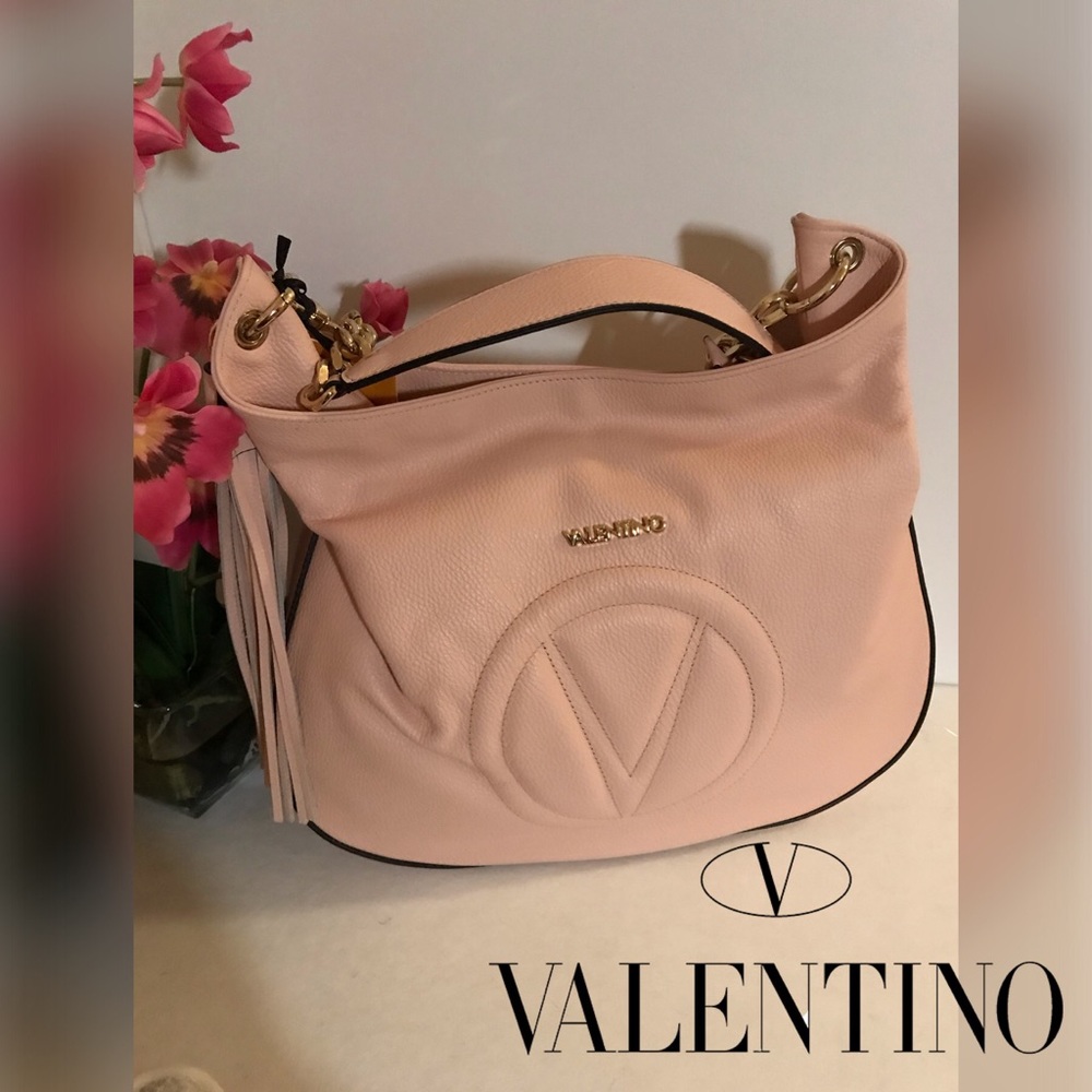 🆕 Valentino Penelope Dollaro Leather Hobo Bag